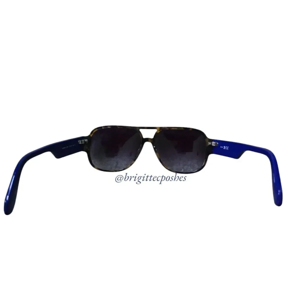 ADIDAS Original Men's Aviator Havana Blue Sunglasses